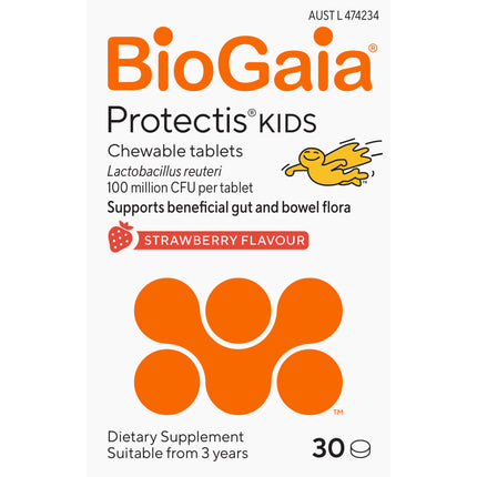 BioGaia Protectis Kids Chewable Tablets Strawberry 30