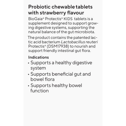 BioGaia Protectis Kids Chewable Tablets Strawberry 30