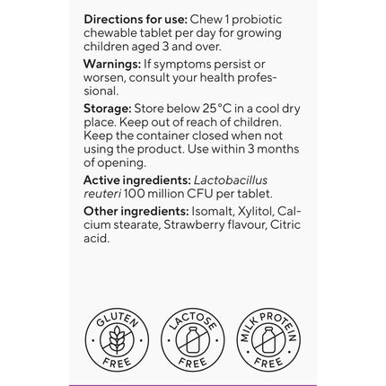 BioGaia Protectis Kids Chewable Tablets Strawberry 30