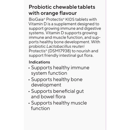 BioGaia Protectis Kids Chewable Vitamin D Orange 30 Tablets