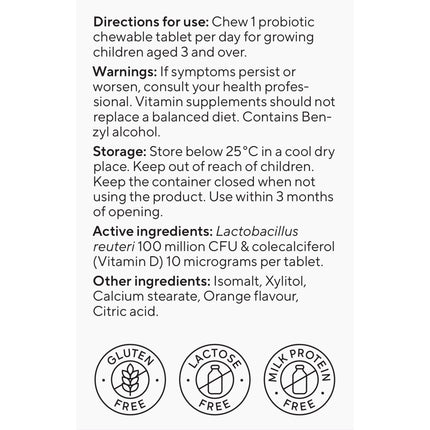 BioGaia Protectis Kids Chewable Vitamin D Orange 30 Tablets