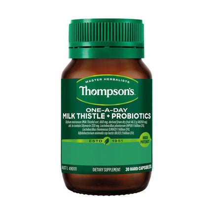 Thompson's One A Day Milk Thistle Probiotic 30 Capsules