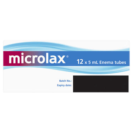 Microlax Enema 12 x 5mL Tubes