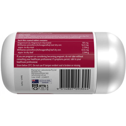Nature's Way Magnesium + Ashwagandha 50 Film Coated Tablets
