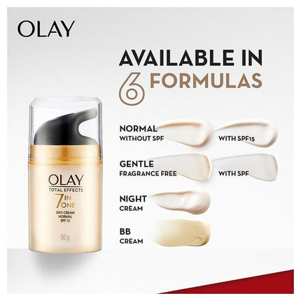 Olay Total Effects Face Cream Moisturiser Normal SPF15+ 50g