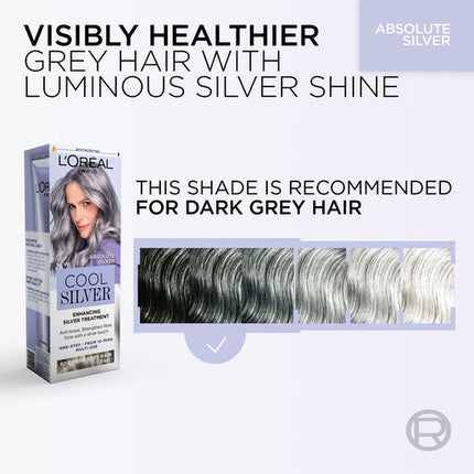 L'Oréal Paris Cool Silver Absolute Silver Enhancing Silver Treatment for Natural Grey Hair