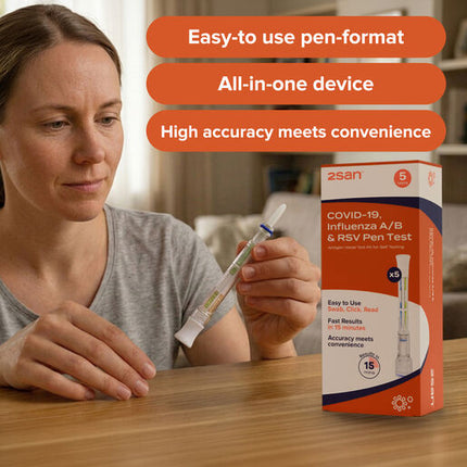 2San COVID-19/Influenza/RSV Pen Test (5 pack)