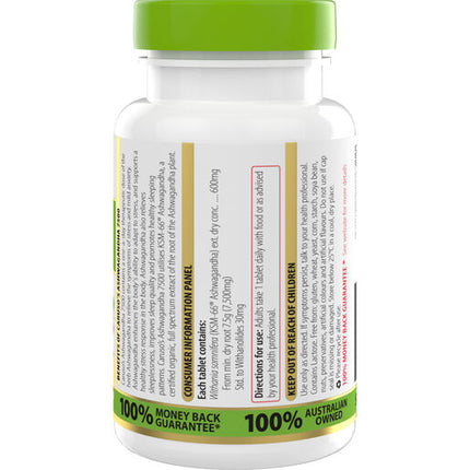 Caruso's Natural Health Ashwagandha 50 Tablets