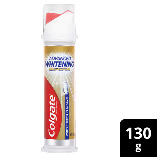 Colgate Toothpaste Whitening Tartar Control Pump 130g
