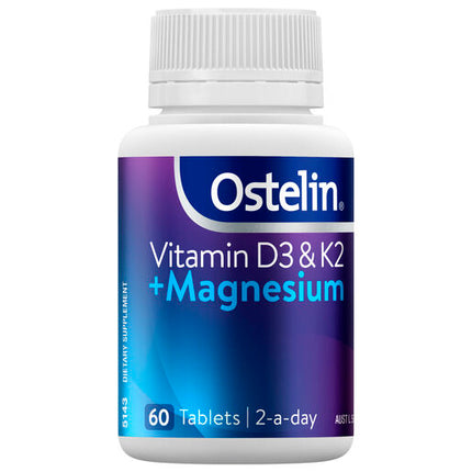 Ostelin Vitamin D3 & K2 + Magnesium 60 Tablets