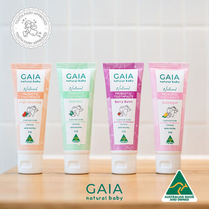 Gaia Natural Baby Probiotic Toothpaste Fruit Smoothie 50g