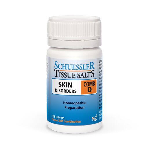 Martin & Pleasance Schuessler Comb D Skin Disorders 125 Tablets