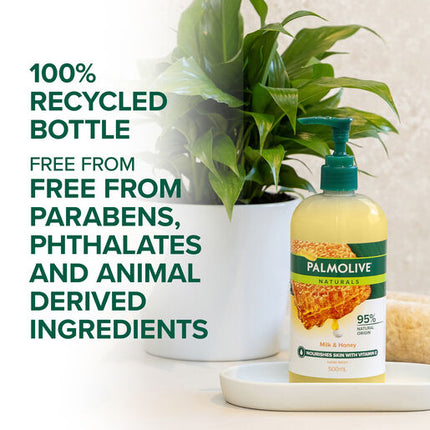 Palmolive Naturals Liquid Hand Wash Milk & Honey 500mL Pump