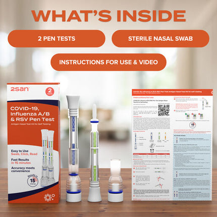 2San COVID-19/Influenza/RSV Pen Test (2 pack)