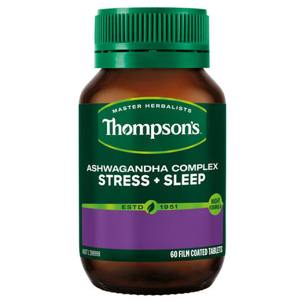 Thompson's Ashwagandha Stress + Sleep 60 Tablets