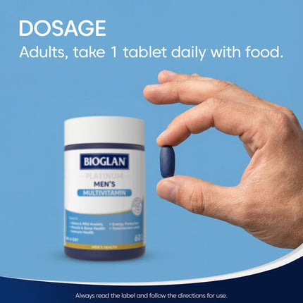 Bioglan Platinum Mens Multi 60 Tablets