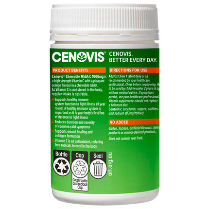 Cenovis Chewable Mega C Orange 1000mg 100 tablets