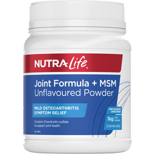 Nutra-Life Joint Formula + MSM Unflavoured Powder 1kg