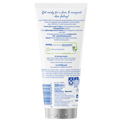 Nivea Q10 Firming + Energising Body Serum-Lotion 200ml