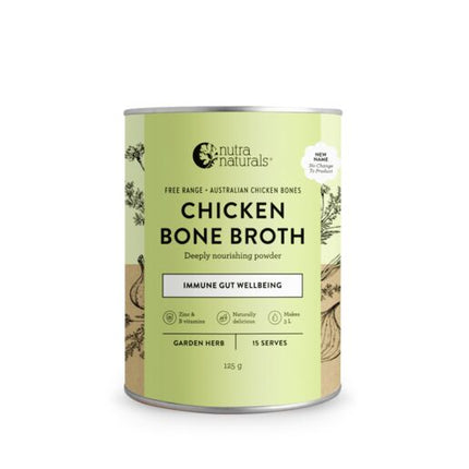 Nutra Naturals Organic Chicken Bone Broth Garden Herb 125g