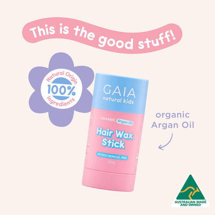GAIA Natural Kids Hair Wax Stick 50g