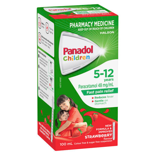 Panadol Children 5-12 Years Strawberry 100mL