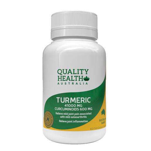 Quality Health Turmeric 41,000mg Curcuminoids 600mg 60 Tablets