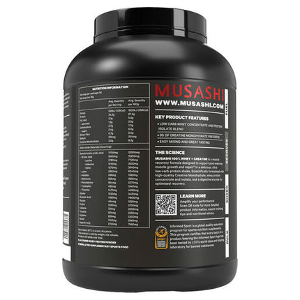 Musashi 100% Whey + Creatine Chocolate 2kg
