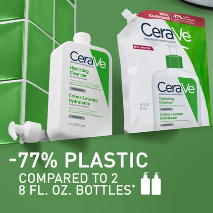CeraVe Hydrating Cleanser For Normal To Dry Skin 473 Ml Eco Refill