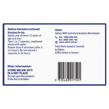Advil Liquid 90 Capsules