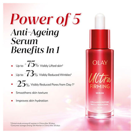 Olay Regenerist Anti Aging PHCA Bakuchiol Collagen Peptide Ultra Firming Serum 30mL