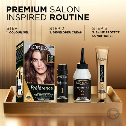 L'Oréal Paris Préférence Permanent Hair Colour - 4.15 Caracas (Intense Deep Brown)
