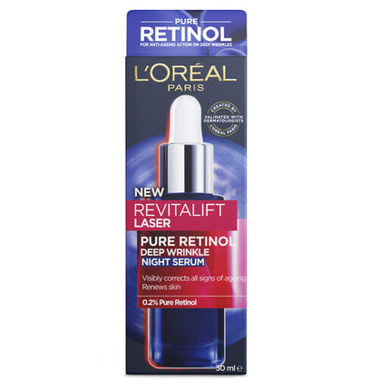 L'Oreal Revitalift Laser Pure Retinol Deep Wrinkle Night Serum 30ml