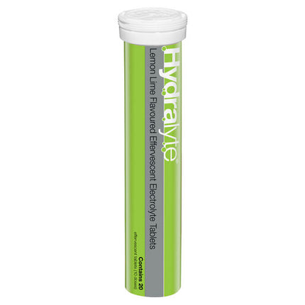 Hydralyte Effervescent Electrolyte Tablets Lemon Lime 40 Tablets