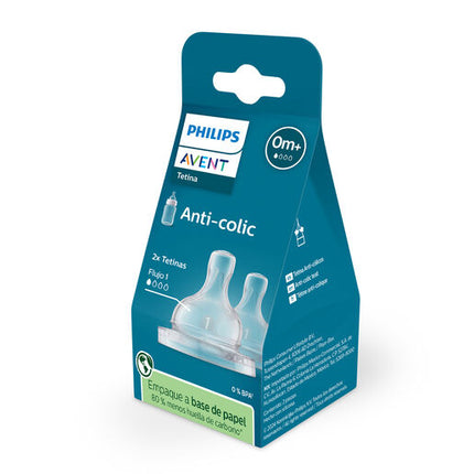 Avent Teat Anti-Colic 0M+ Newborn Flow 2 Pack