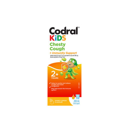 Codral Kids Chesty Cough + Immunity Support 200ml