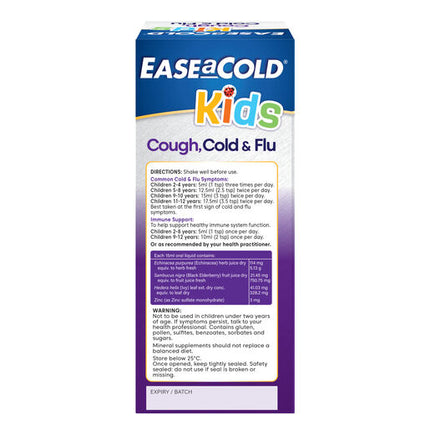 Ease A Cold Kids Cough Cold & Flu 180ml