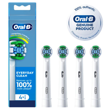 Oral-B Everyday Clean Electric Toothbrush Replacement Brush Heads, 4 Pack, Value Pack