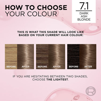L'Oreal Excellence 7.1 Dark Ash Blonde