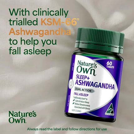 Nature's Own Sleep + Ashwagandha 60 Tablets