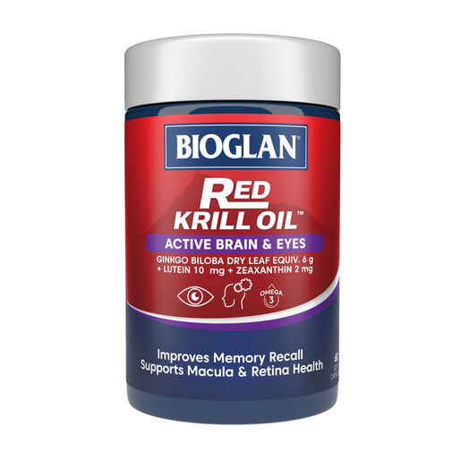 Bioglan Red Krill Oil Active Brain & Eyes 60 Capsules