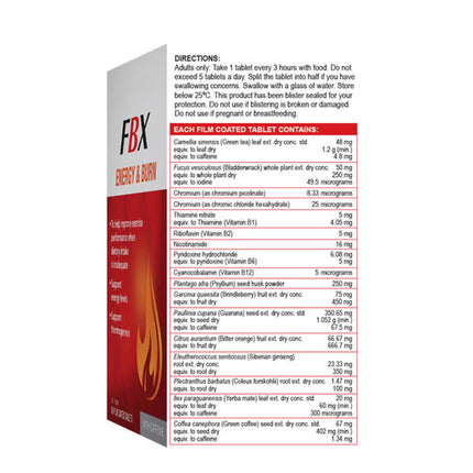 Naturopathica FBX Energy & Burn 60 Tablets