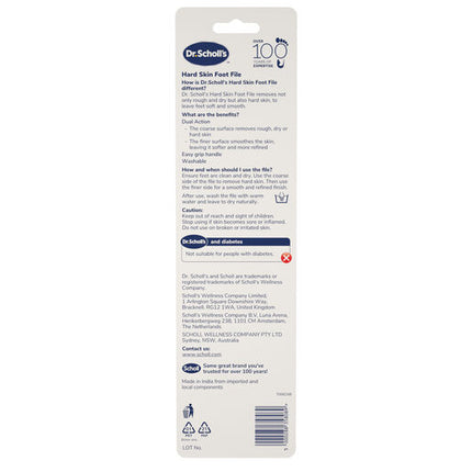 Scholl Hard Skin Dual Action Foot File
