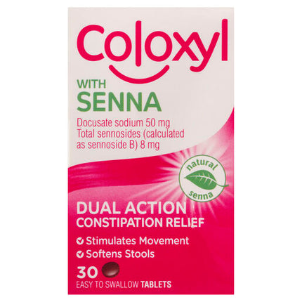 Coloxyl With Senna 30 Tablets