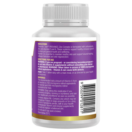 Chemists Own Provance Zinc Complex  60 Capsules