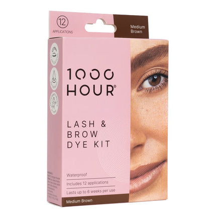 1000 Hour Lash & Brow Dye Kit Med Brown