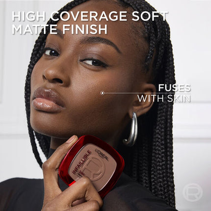 L'Oreal Infallible 24 Hour Foundation in a Powder 140 Golden Beige