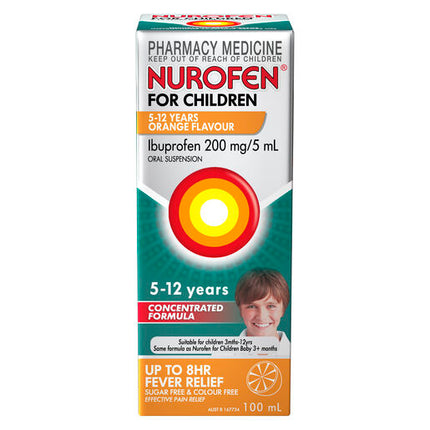 Nurofen For Children 5-12 Years Orange 100ml