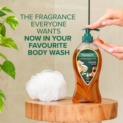 Palmolive Luminous Oils Liquid Body Wash Salted Caramel & Pistachio 750mL