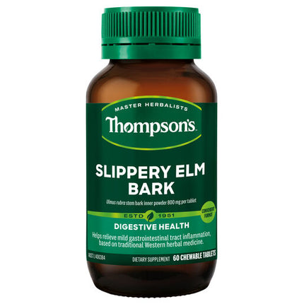 Thompson's Slip Elm Bark 800mg 60 Tablets